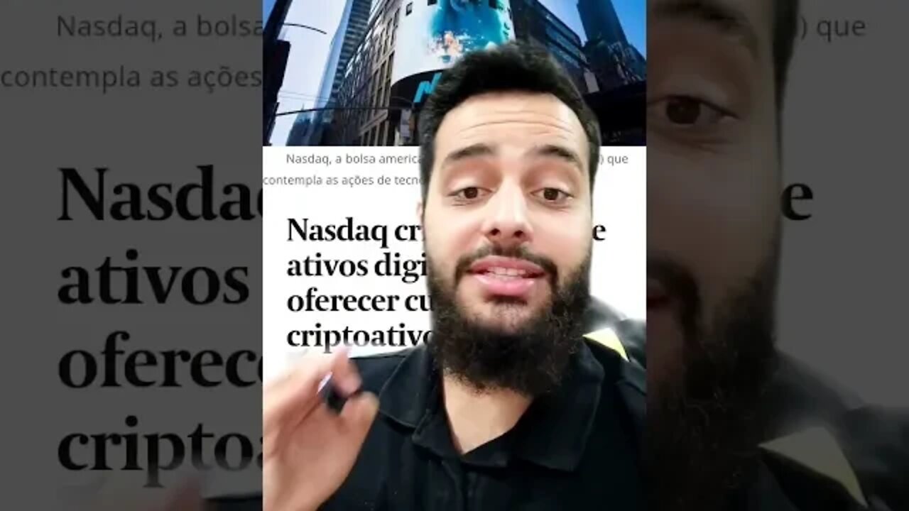 URGENTE: NASDAQ acaba de anunciar que vai oferecer serviços de custódia para criptoativos #shorts