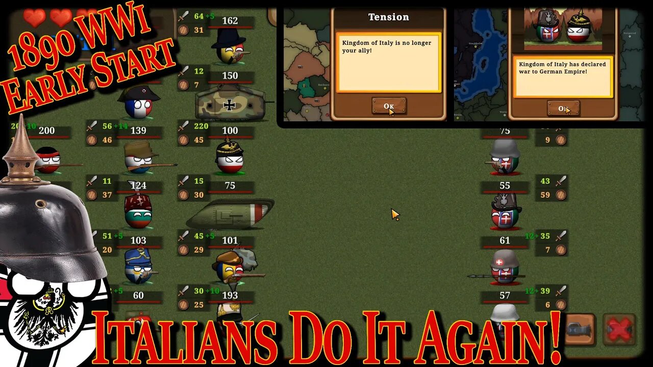 WWI Starts Early! Found 18 New Countryballs 😀- Countryball Europe 1890