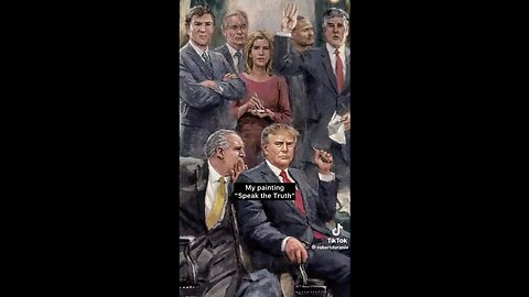 POWERFUL PAINTING SPEAKS TRUTH❤️🇺🇸🪽🏅ON AMERICA PATRIOTISM🤍🇺🇸💙🪽💫