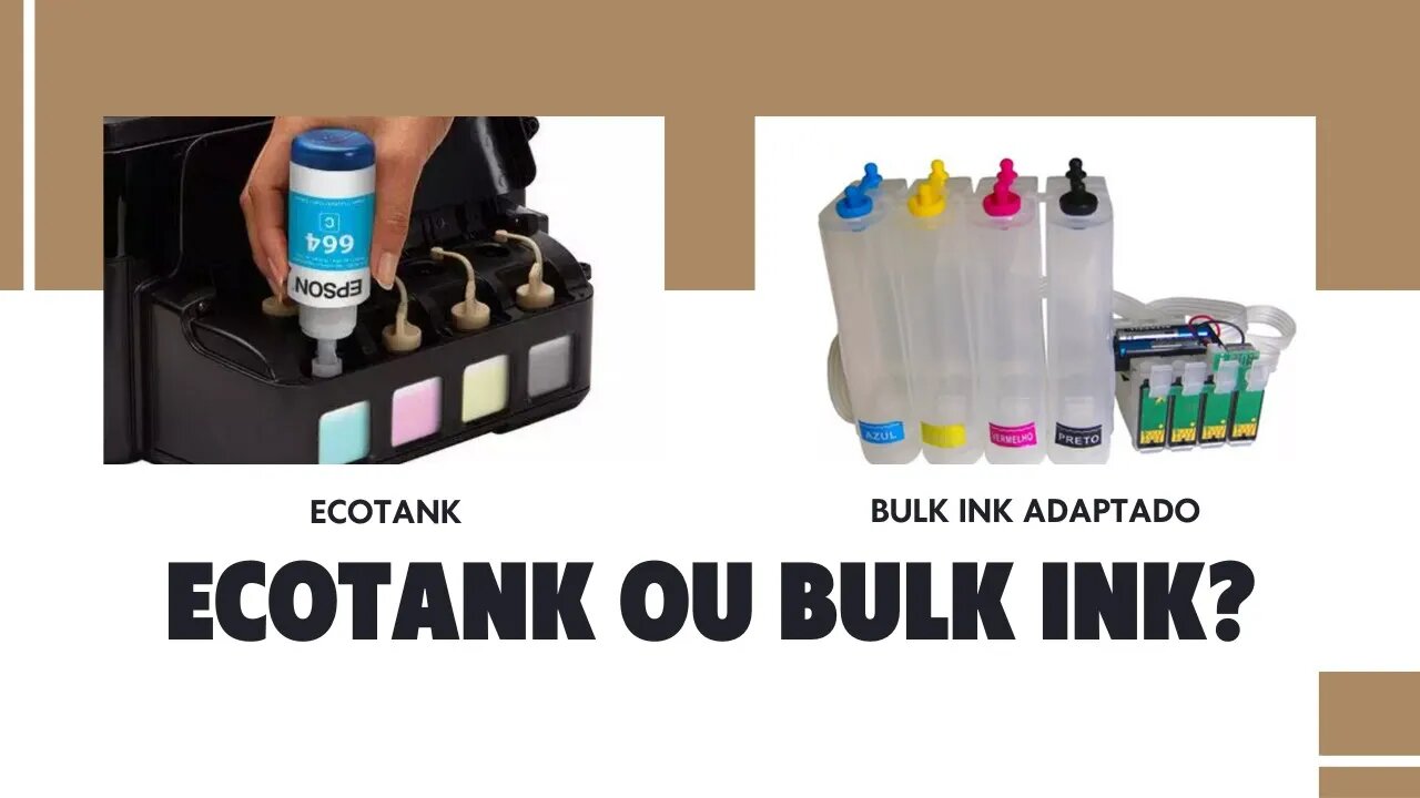 TANK DE TINTA OU BULK INK ADAPTADO? / BONÉ NA SUBLIMAÇÃO? - Perguntas e respostas