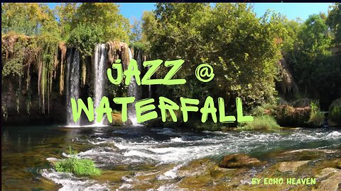 Relaxing Waterfall Jazz Sounds with Piano & Saxophone – Ultimate Relaxation Music4K