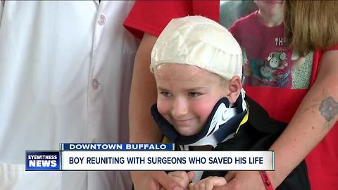 Niagara Falls boy reunites with doctors who saved his life