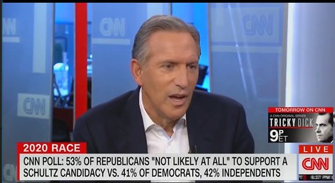 Howard Schultz says he'll steal voters from Trump