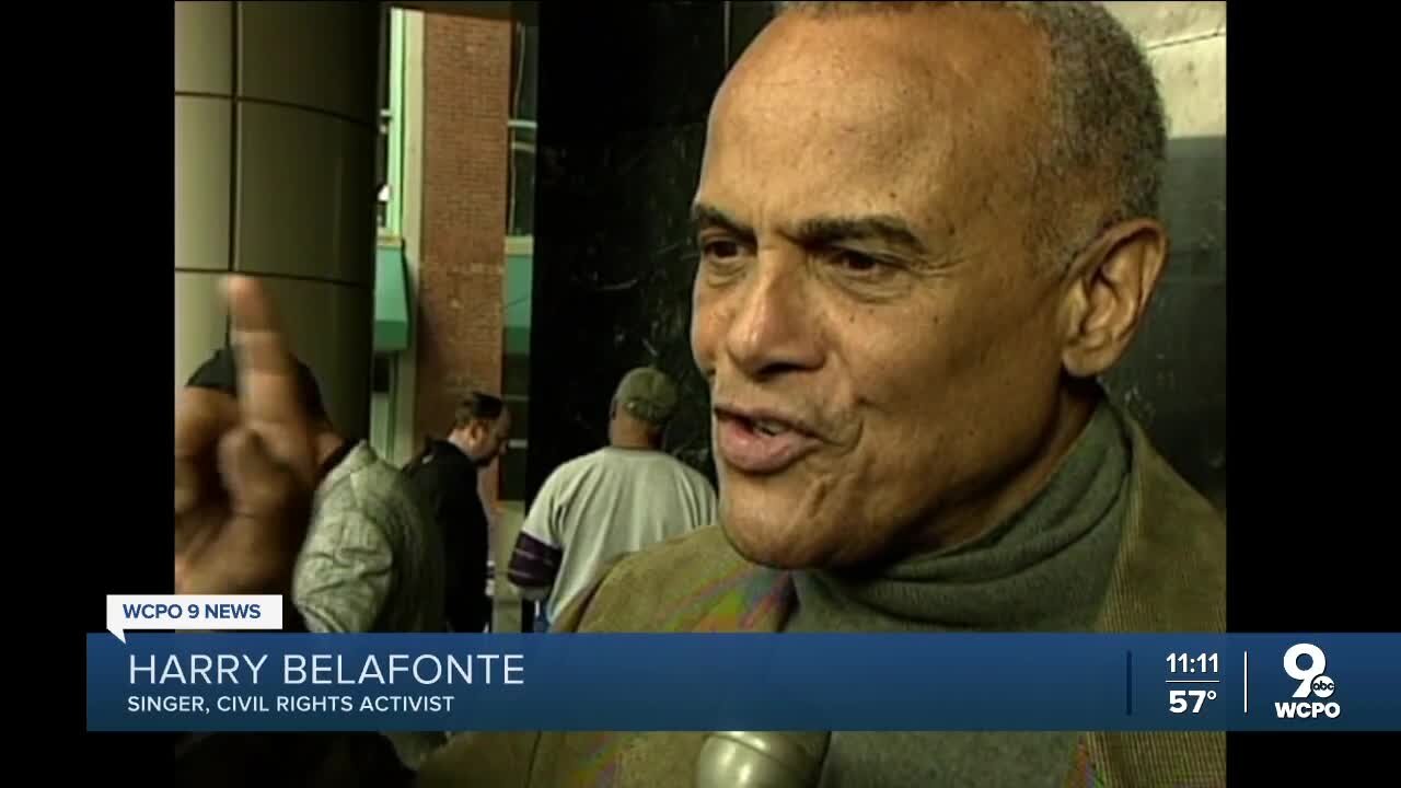 Cincinnati remembers Harry Belafonte, who campaigned for Freedom Center