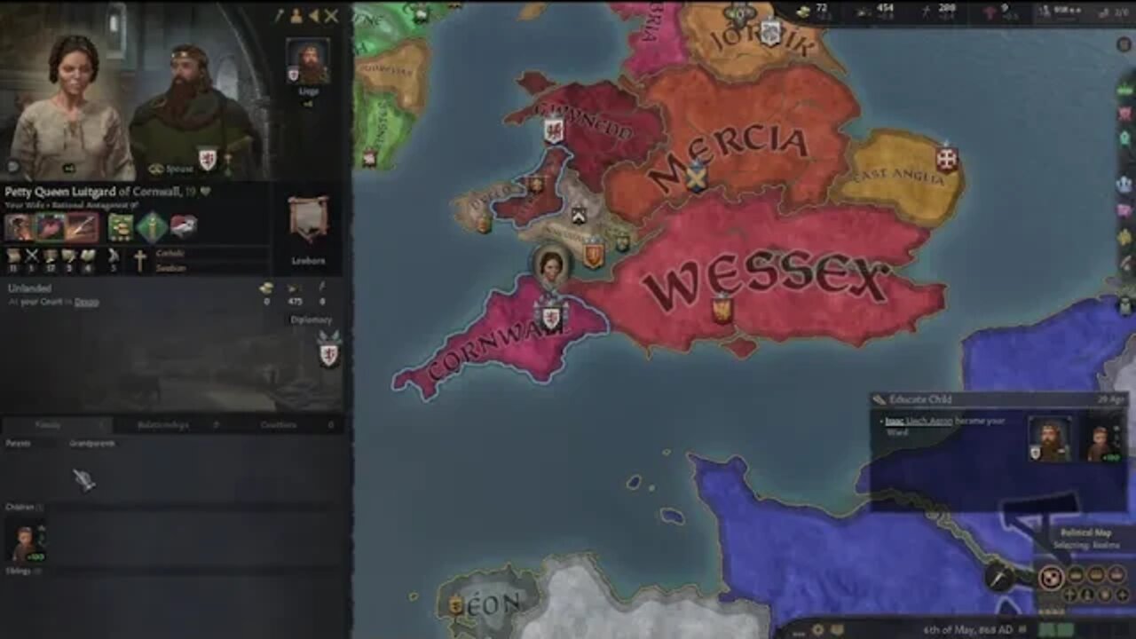 Poncho Villa Streams Crusader Kings 3 Multiplayer Petty King of Cornwall 2022-04-25