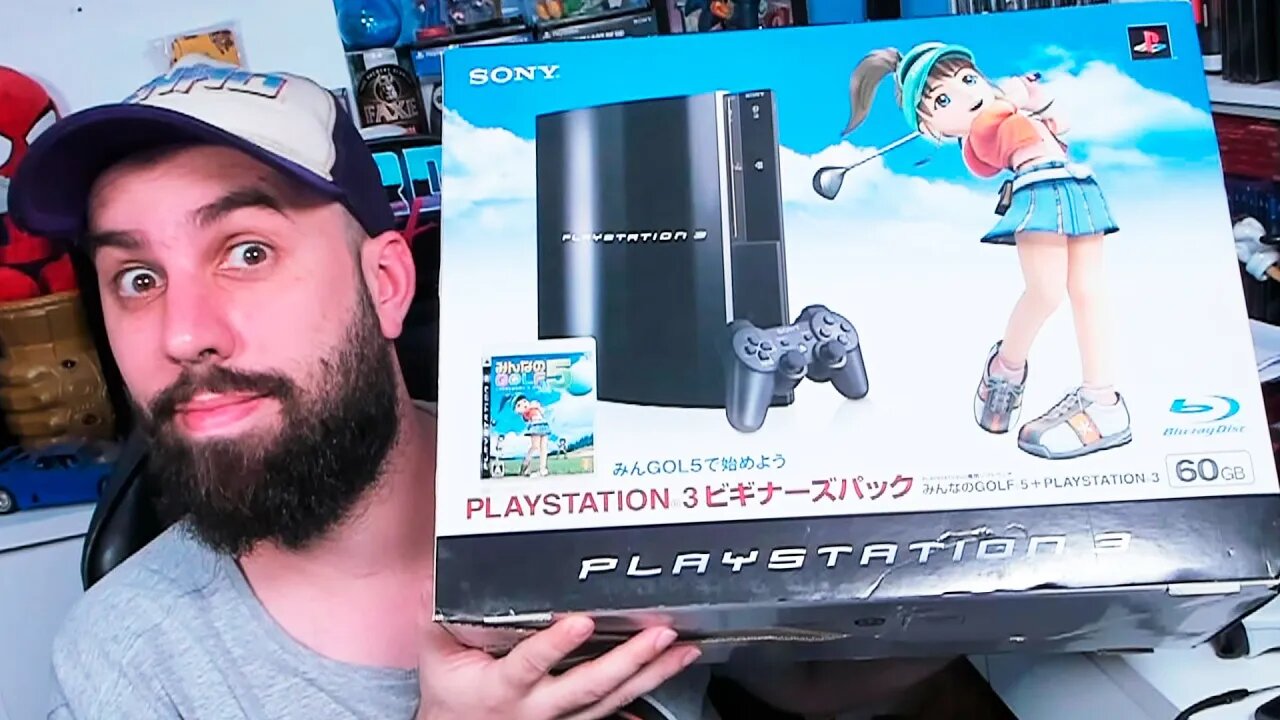 Unboxing PS3 retrocompativel NA CAIXA! Direto do Japão!