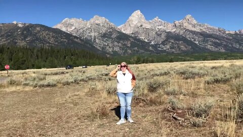 At the base of the Tetons. Monday the 20th