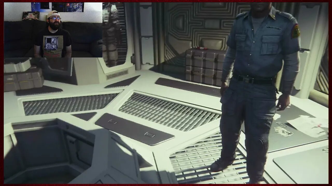 Danny playing some Alien Isolation: Crew Expendable Nightmare mode