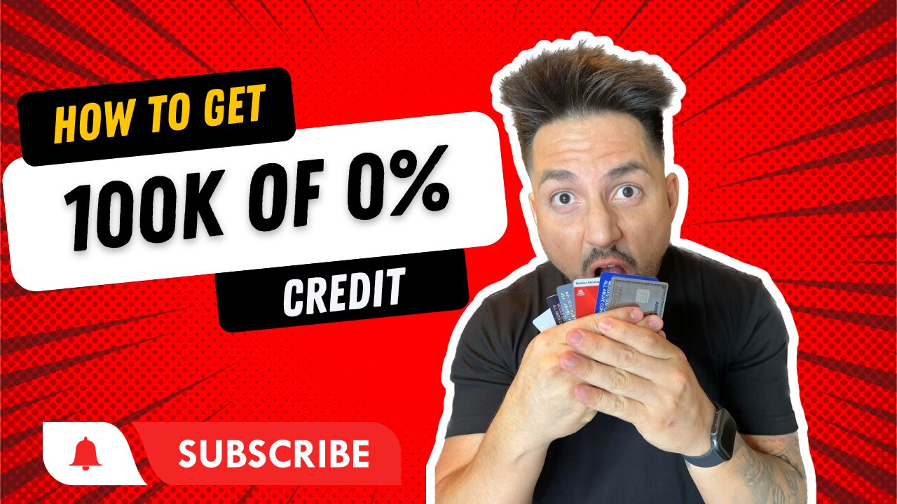 How to get 100k of 0% Credit on a New Business | Moises Santos