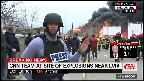 Don Lemon Is The ONLY One In This TV Shot Wearing A Combat Helmet & Flak Jacket