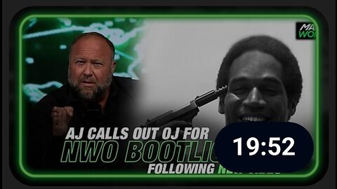 Alex Jones Calls Out OJ Simpson for Being a NWO Bootlicker