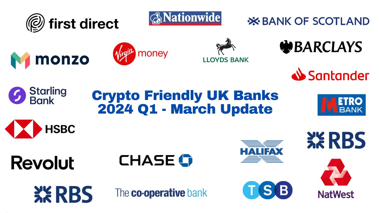 Crypto Friendly UK Banks 2024 Q1 March Update