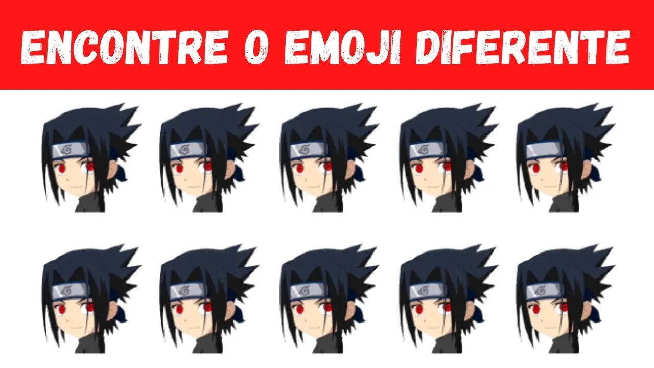 ACHE O EMOJI DIFERENTE DE ANIMES - QUIZ DE ANIME