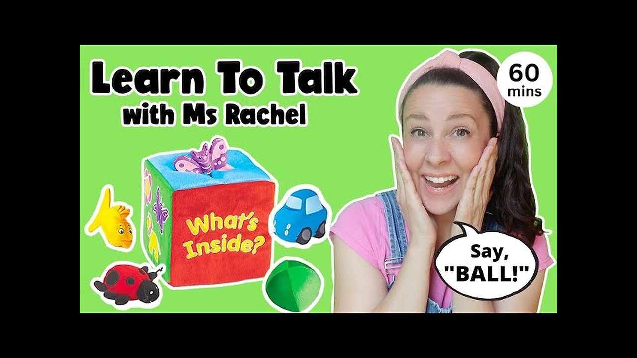 Learn to Talk with Ms Rachel - Videos for Toddlers - Nursery Rhymes & Kids Songs - Speech Practice