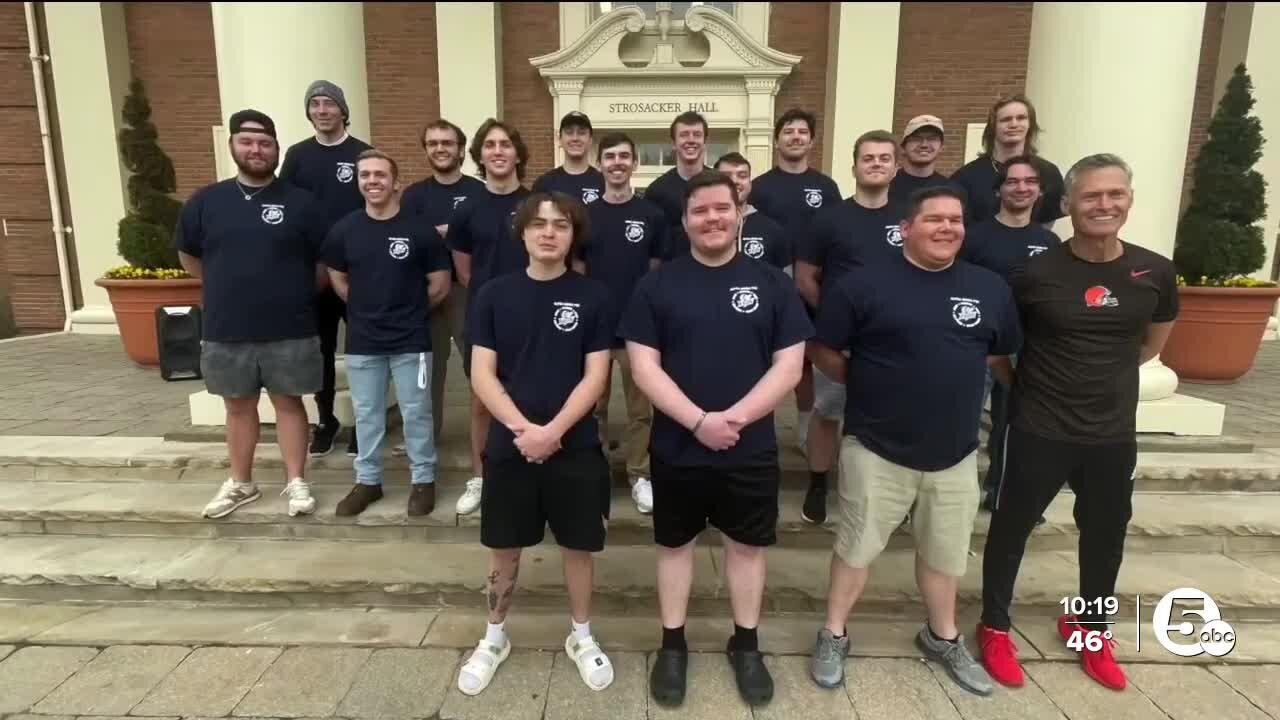 Alpha Sigma Phi at Baldwin Wallace running in event to support veterans