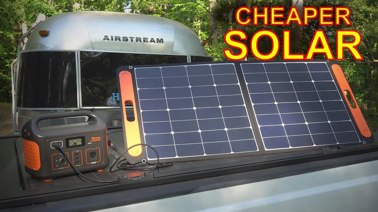 BUDGET RV SOLAR: Jackery Explorer 500 Power Station & SolarSaga 100 Solar Panel!