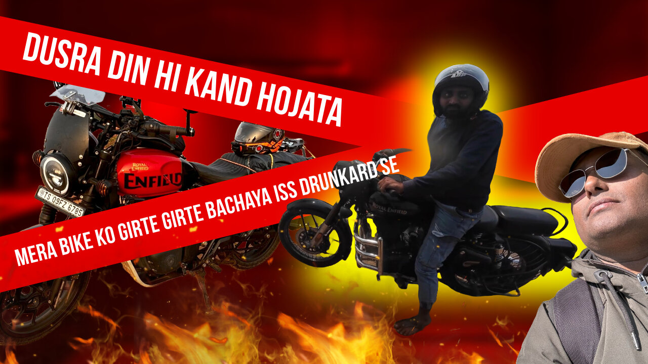 Aaj to kand hi hojata... Bike le kar girte girte baacha