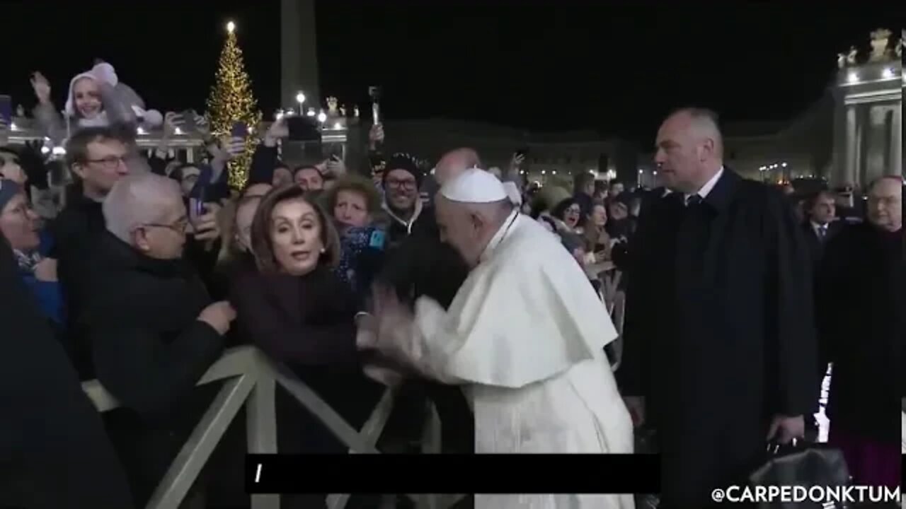 Nancy trying to Score Points with the Pope