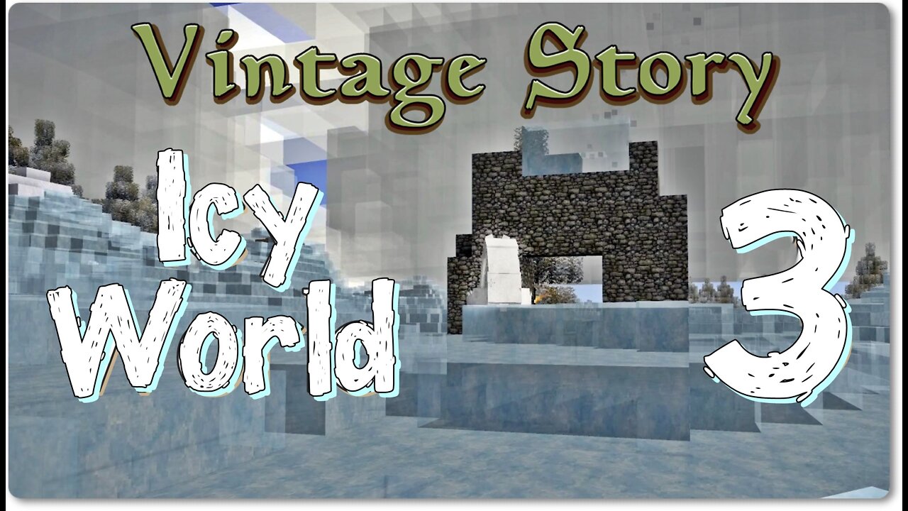 Vintage Story Icy World Permadeath Episode 3: Ruins, Foxes, Polar Bears! Longplay w/commentary