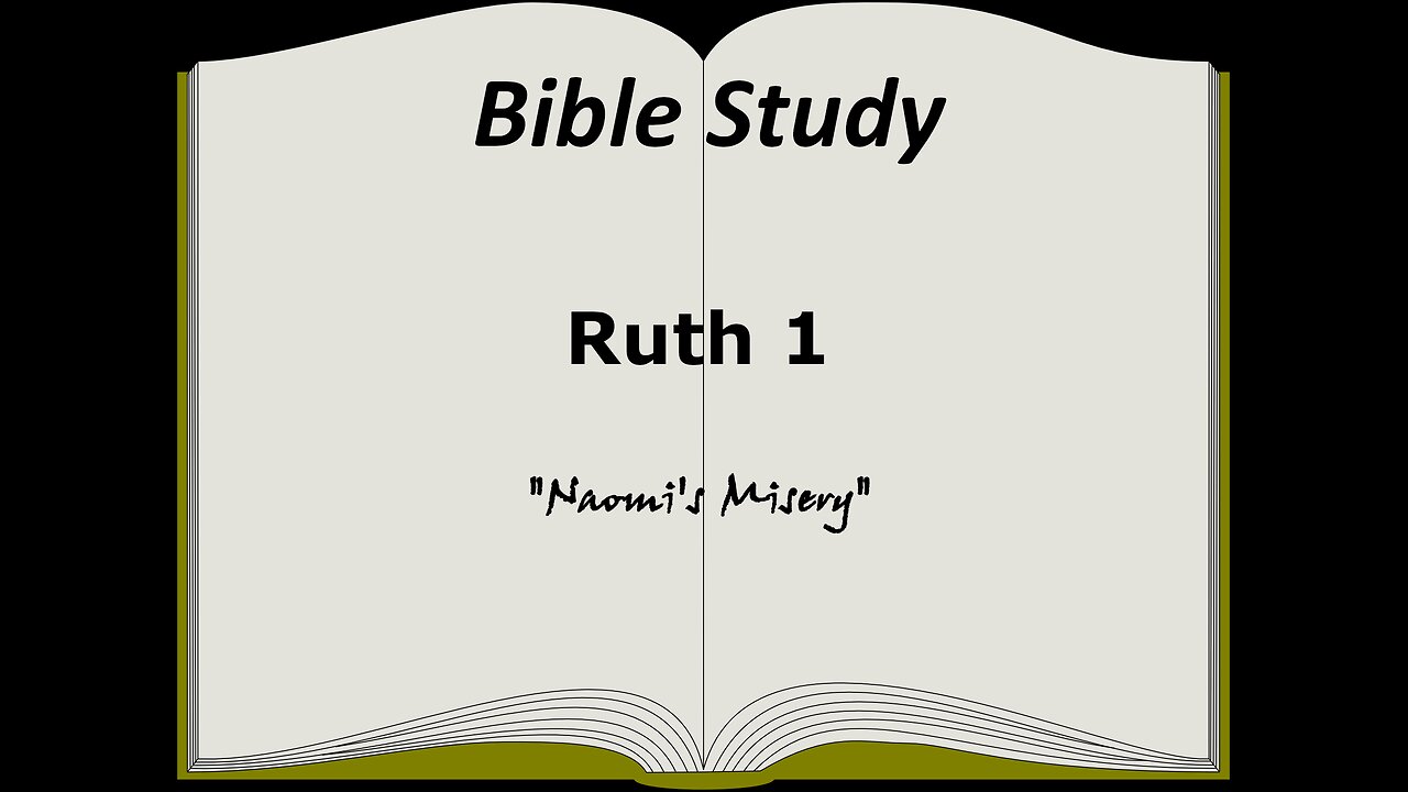 Ruth 1 Bible Study