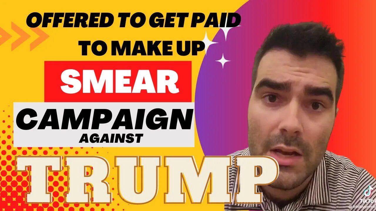 TikToker reveals that he was offered money to make an anti Trump post