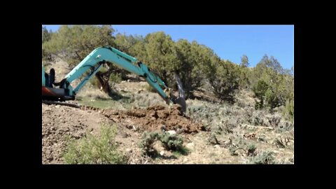 Yanmar Excavator Working The Switch Back Trail