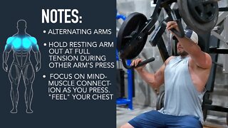 Unilateral Alternating Chest Press