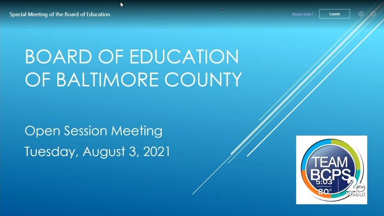 What BCPS schools' mask mandate involves