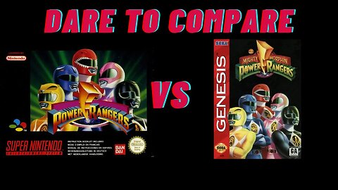 Dare to Compare Mighty Morphin Power Rangers SNES vs Sega