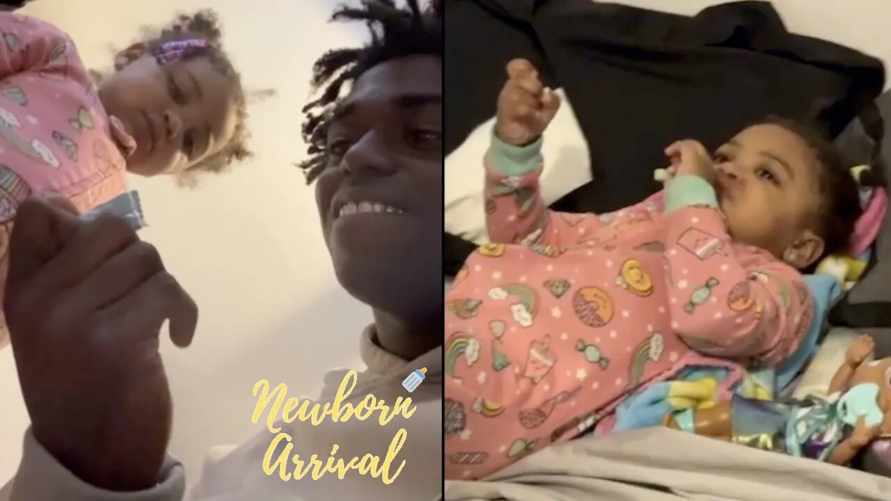 "Please" Kodak Black's Daughter Yuri Asks For Money & Candy On Movie Night During Daddy Duty! 🍿