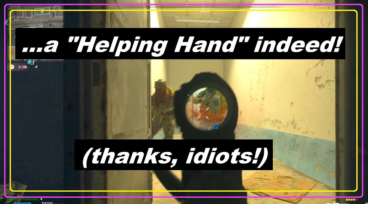 "A Helping Hand" mission - some idiots show up to deliver our mission items ((MW2 - DMZ))