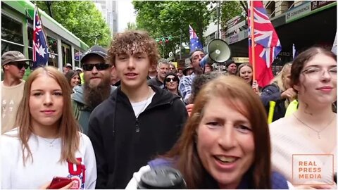 Crowd Time-lapse -13.11.21 Protest against the permanent pandemic legislation