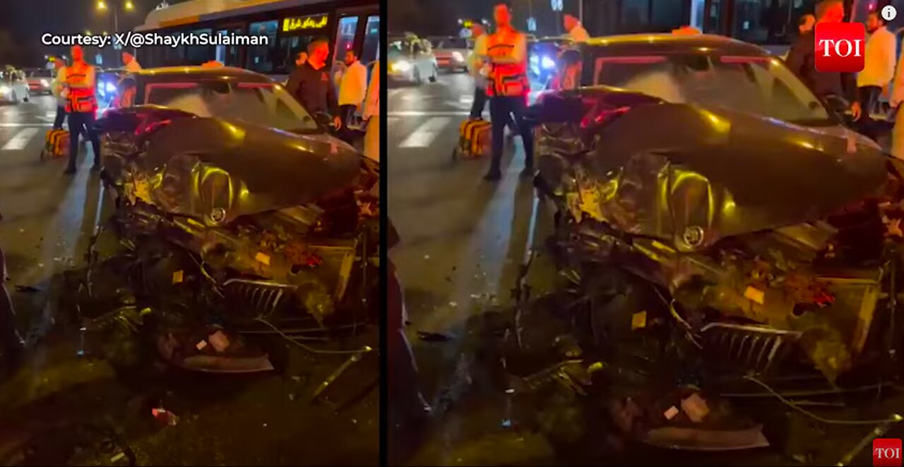 After Ben Gvir, Israel Education Minister’s Car Crashes In Jerusalem - TOI