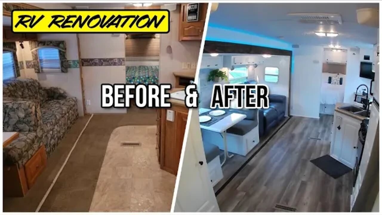 RV Renovation Before and After | 2006 Forest River Flagstaff Makeover