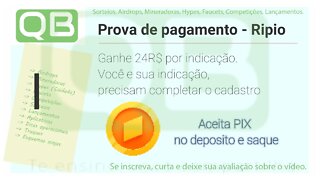 Prova de Pagamento - Exchange - Ripio - 400 RIPIO por indicação