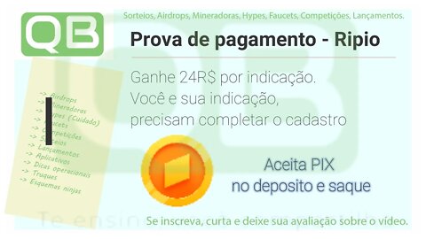 Prova de Pagamento - Exchange - Ripio - 400 RIPIO por indicação