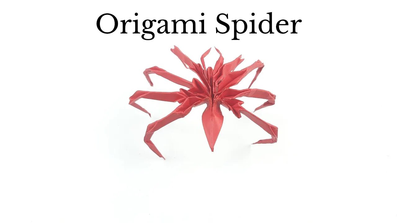 Origami Spider Tutorial - DIY Easy Paper Crafts