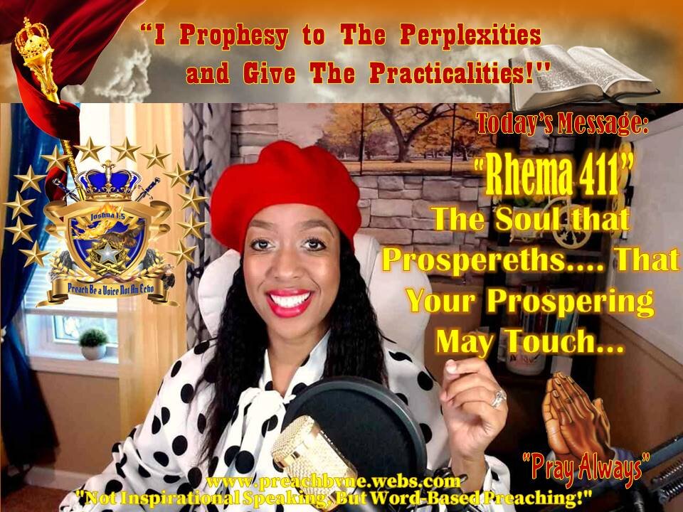 The Soul that Prospereths; That Your Prospering May Touch #SetYourFeetLeaveYourPeace