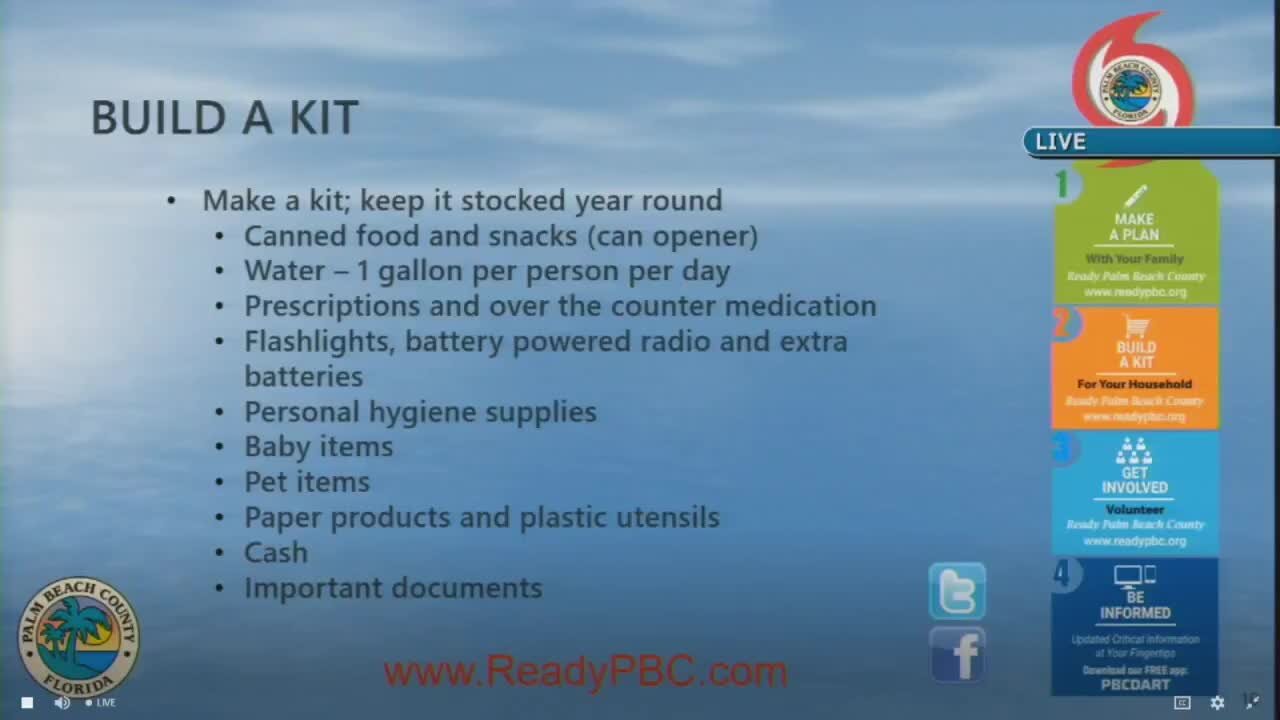 Palm Beach County presents hurricane preparedness plan