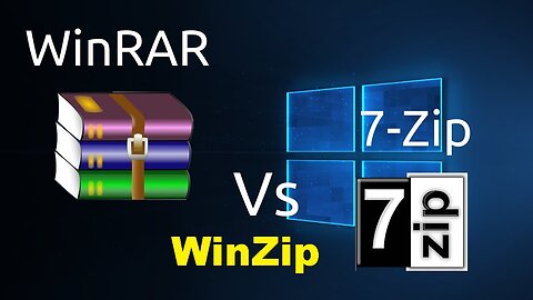 What are the main differences between WinRAR, WinZip, 7zip in terms of speed and system resources?