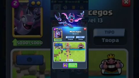 Morcegos nível máximo #shorts #clashroyale #clash #royale