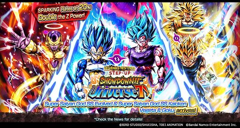 Dragon Ball Legends: LL SSBK Goku and SSBE Vegeta Summons