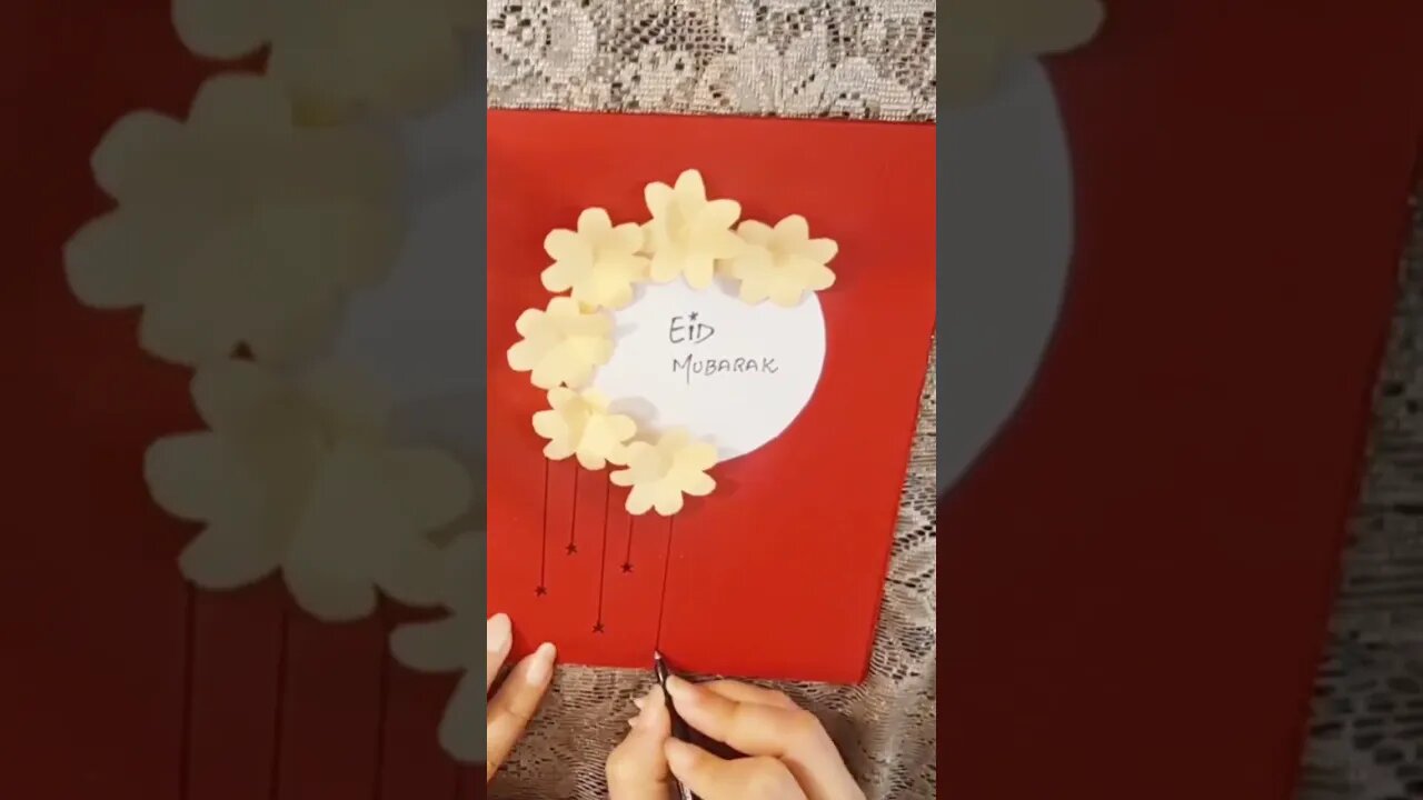 Eid greeting card #eidgreetings #eidcards#eidmubarak#shorts #craft #greetingcard #mehsimcreations