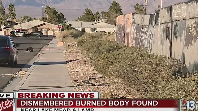 Burned body found near Lake Mead, Lamb