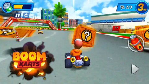 Jogo de Kart com Poderes para Android | Boom Karts Gameplay