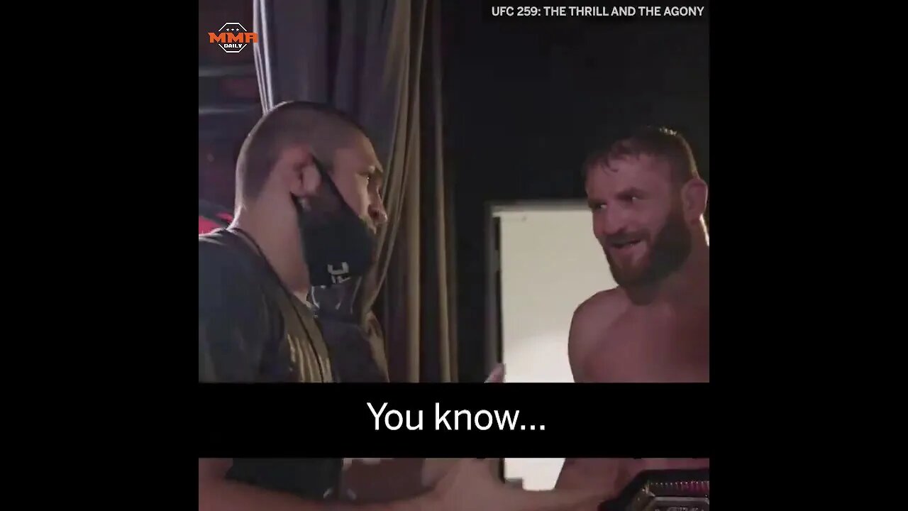 Khabib tells Jan Blachwoicz why he won at UFC 259
