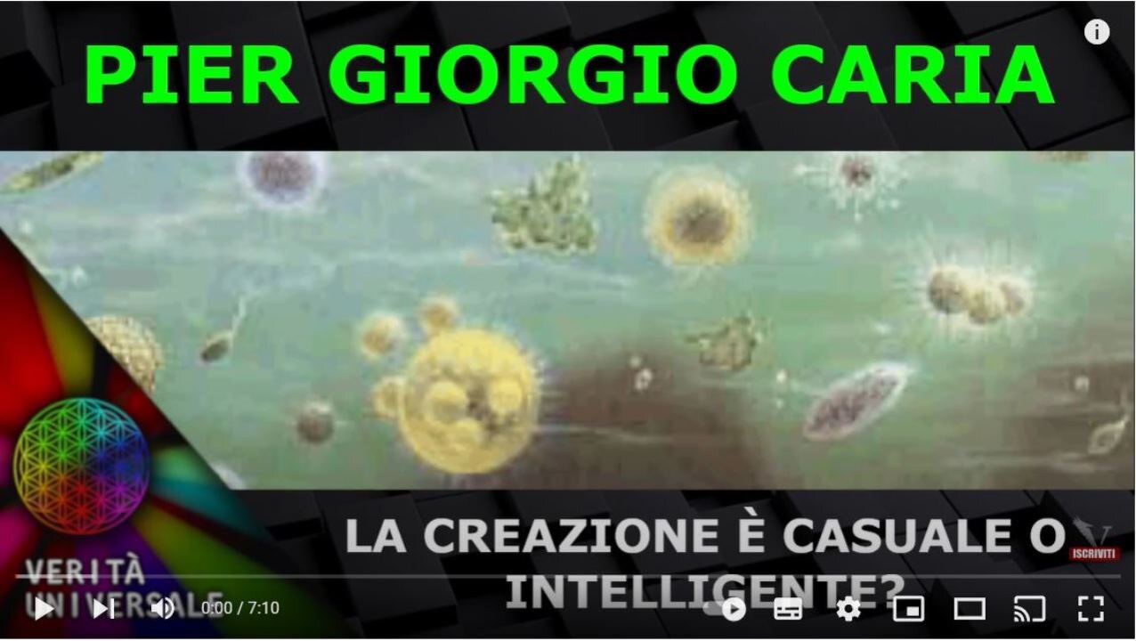 Pier Giorgio Caria - La creazione è casuale o intelligente?