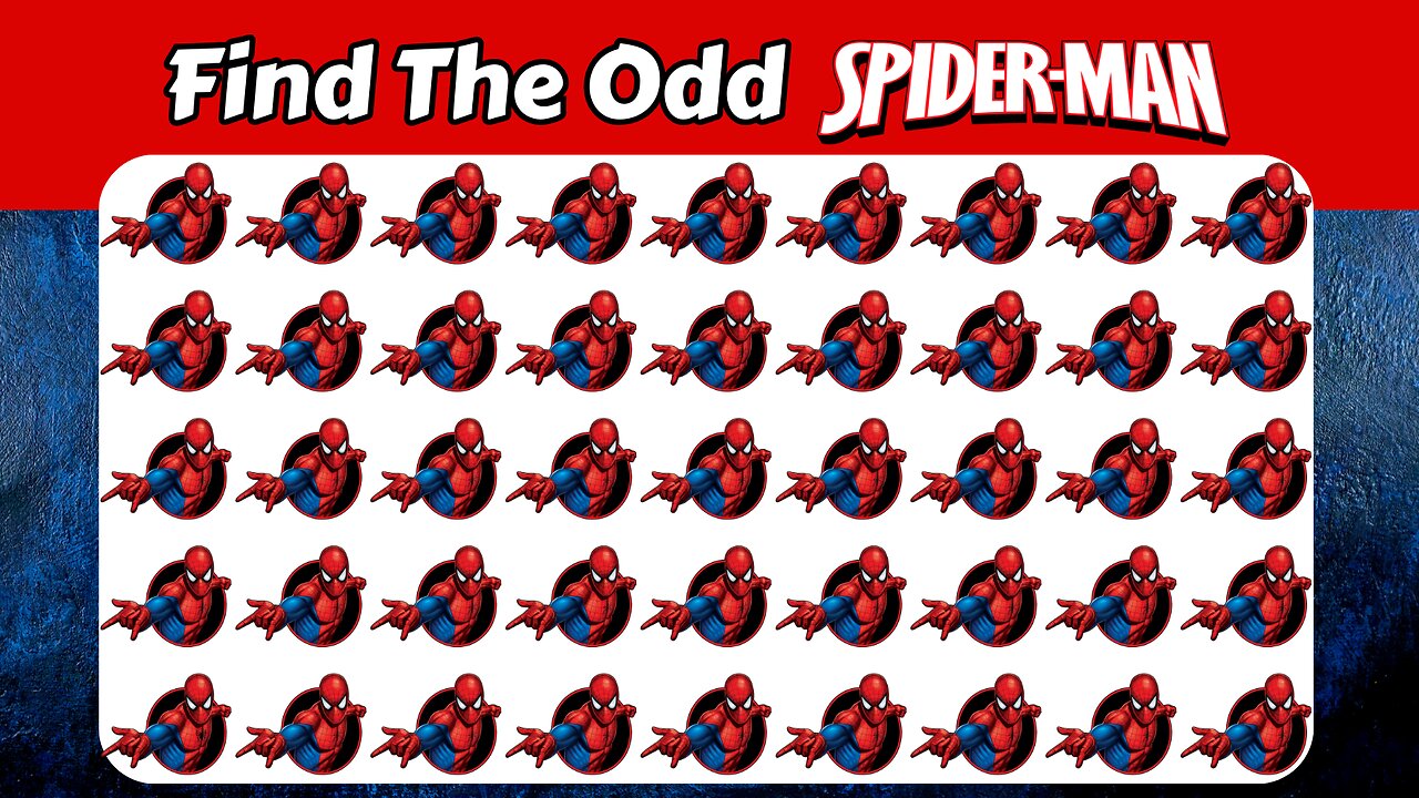 Find The Odd Spiderman