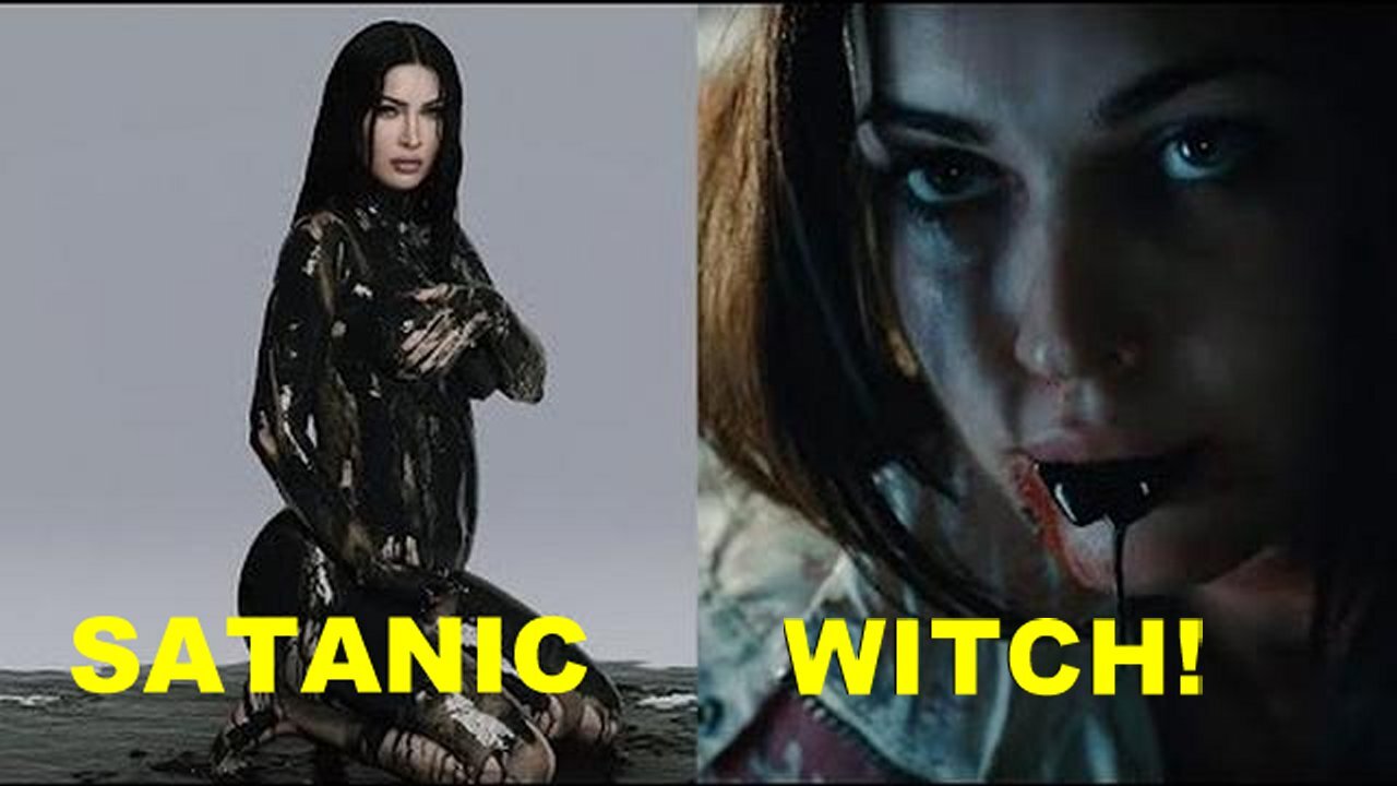 Call: Satanic Psychopath Witch Megan Fox in Plain Sight!