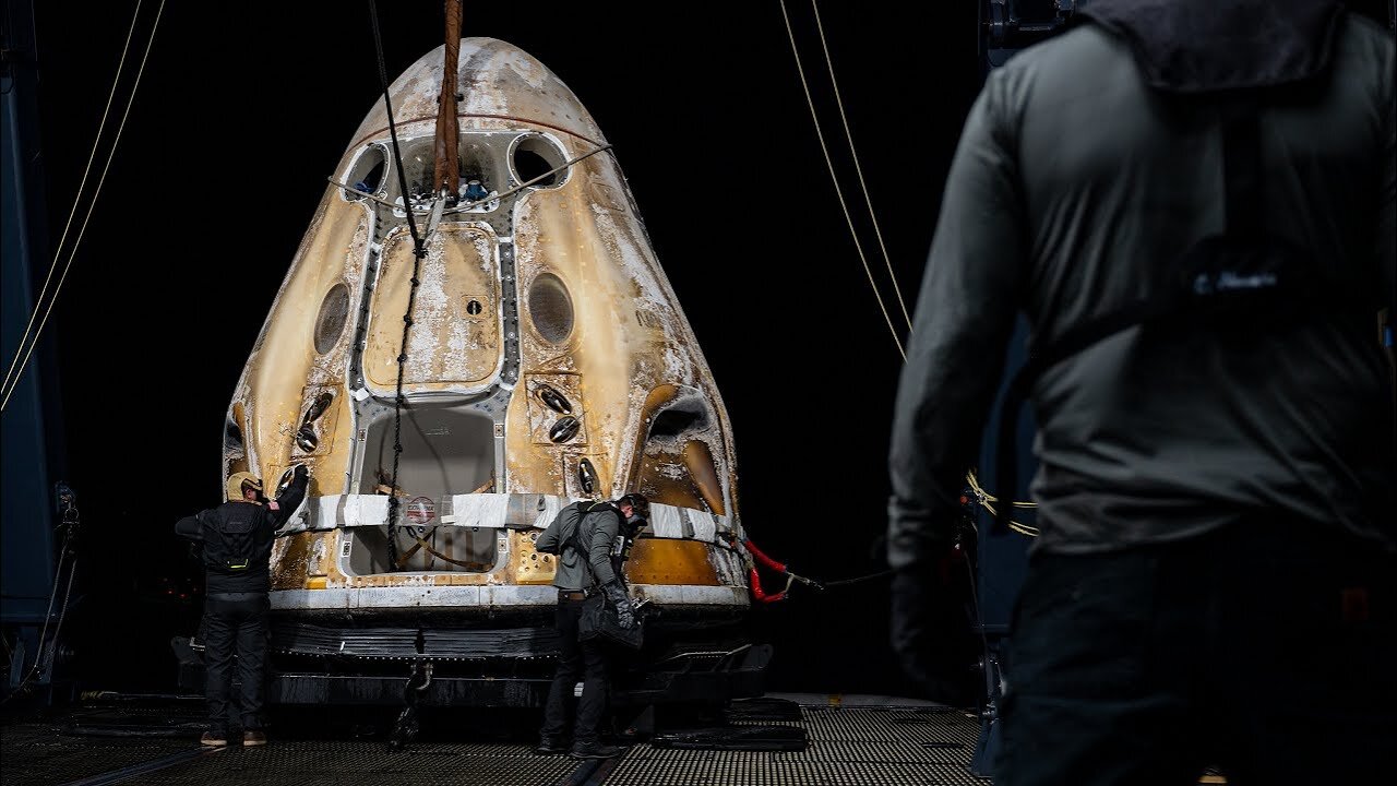 NASA's SpaceX Crew-6 Mission Splashes Down